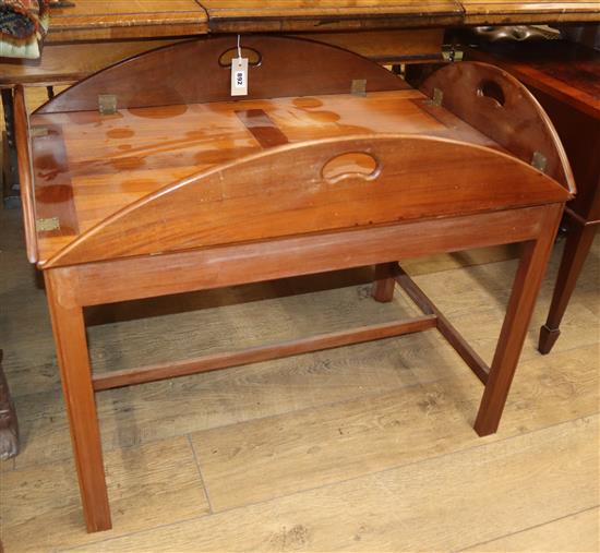 A butlers folding tray top table W.84cm